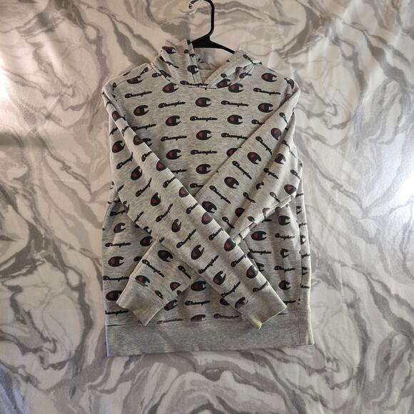 Champion Hoodie Boys Grey Size L - Picture 2 of 10